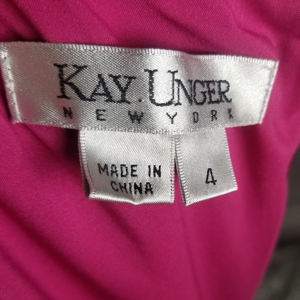 Kay Unger New York Printed Sheath Cocktail Dress 4 - Picture 8 of 8